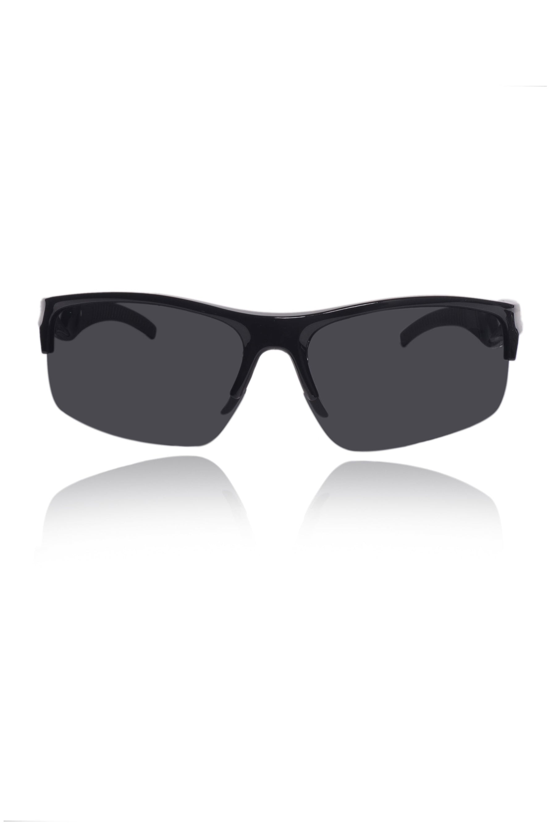 Sports Series Wrap Around Sunglasses for Men & Women | Lightweight Non-Polarized Eyewear | UV400 Protection | Performance Outdoor Shades (Black)