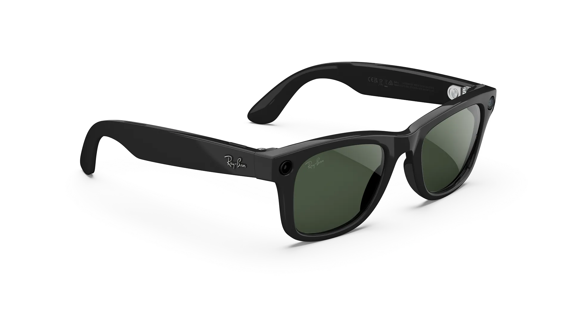 Ray-Ban Meta Wayfarer Gen 2 Smart Glasses with Clear to Graphite Green Transitions® Lenses | Shiny Black Frame
