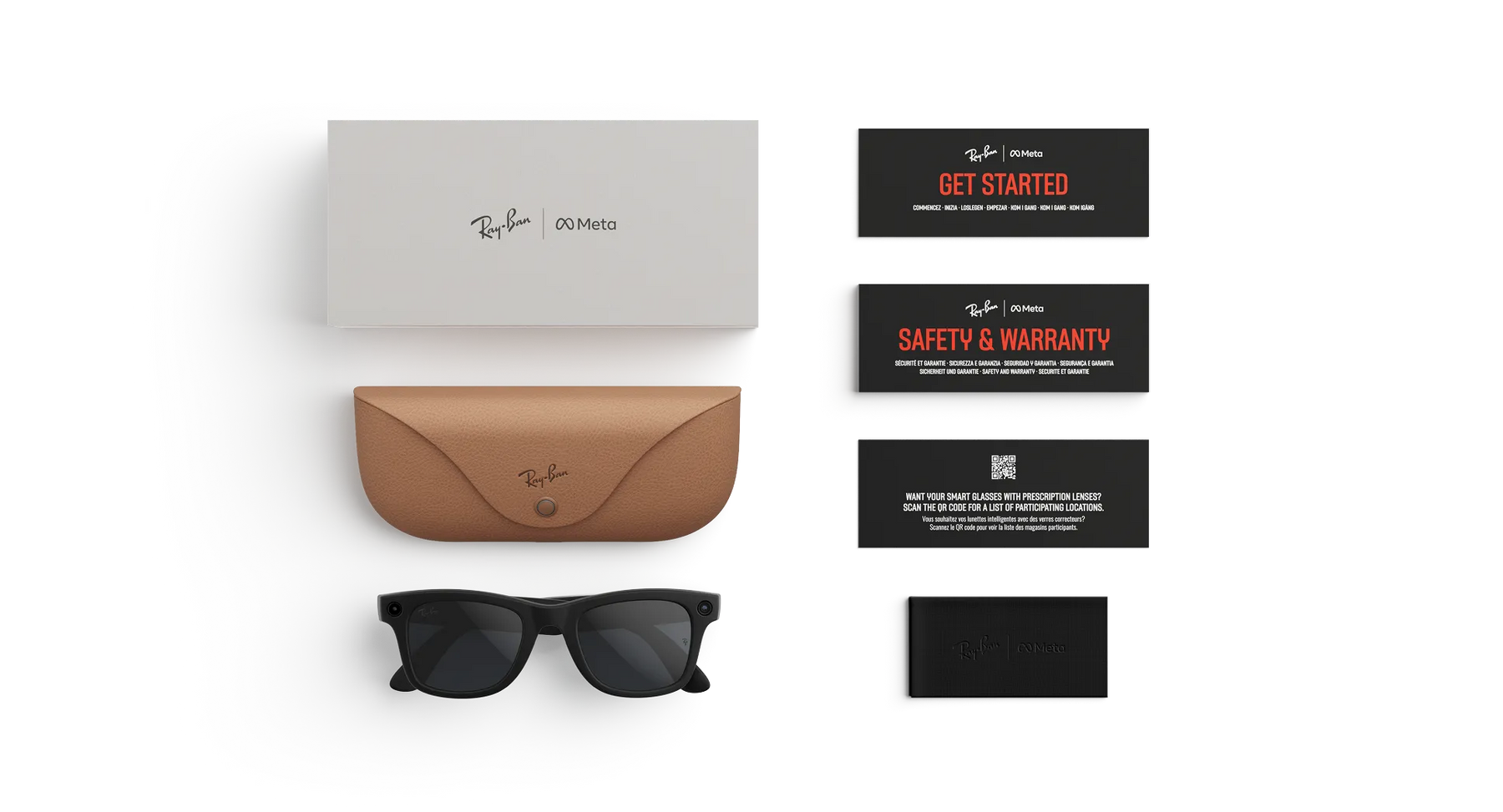 Ray-Ban Meta Wayfarer Gen 2 Smart Glasses – Matte Black Clear/Gray Transitions