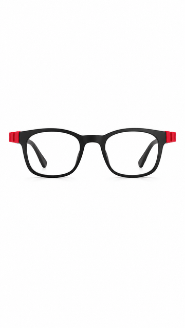 Baby Flex Kids Black & Red Glasses Frame