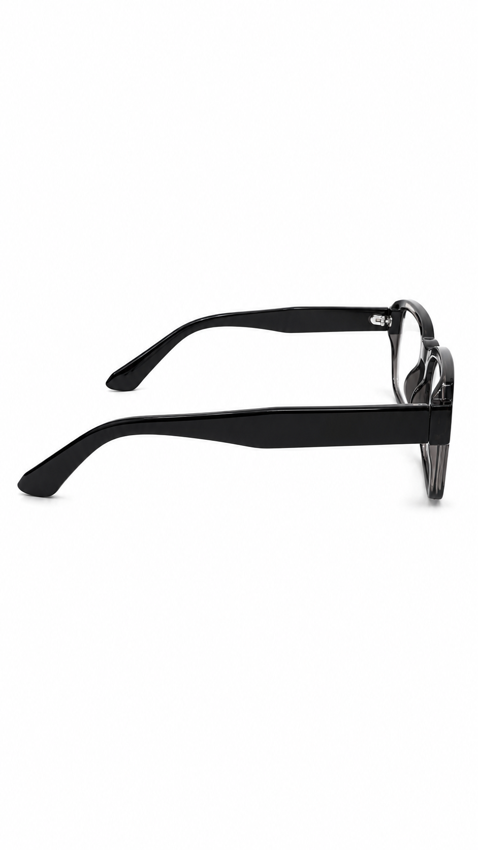 Black Rectangle Stylish Glasses Frame