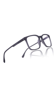 Colour Series : Vibrant colours eyewear rectangle frames with anti glare and blue filter eyeglasses for men and women (Opaque Black)