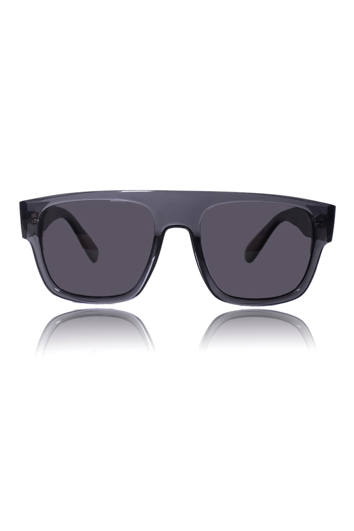 Legacy Square Sunglasses – UV400 Polarized (Crystal Gray)