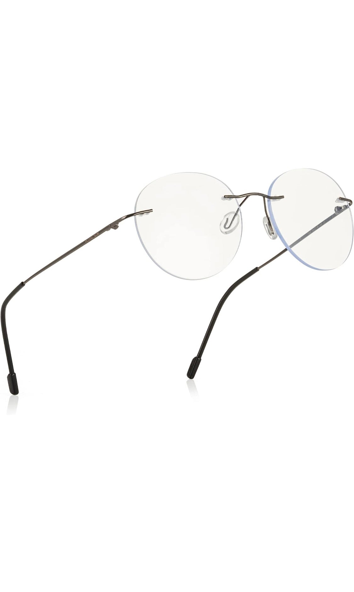 Round Signature Rimless Frame (Black)
