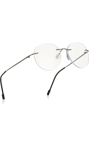 Round Signature Rimless Frame (Black)