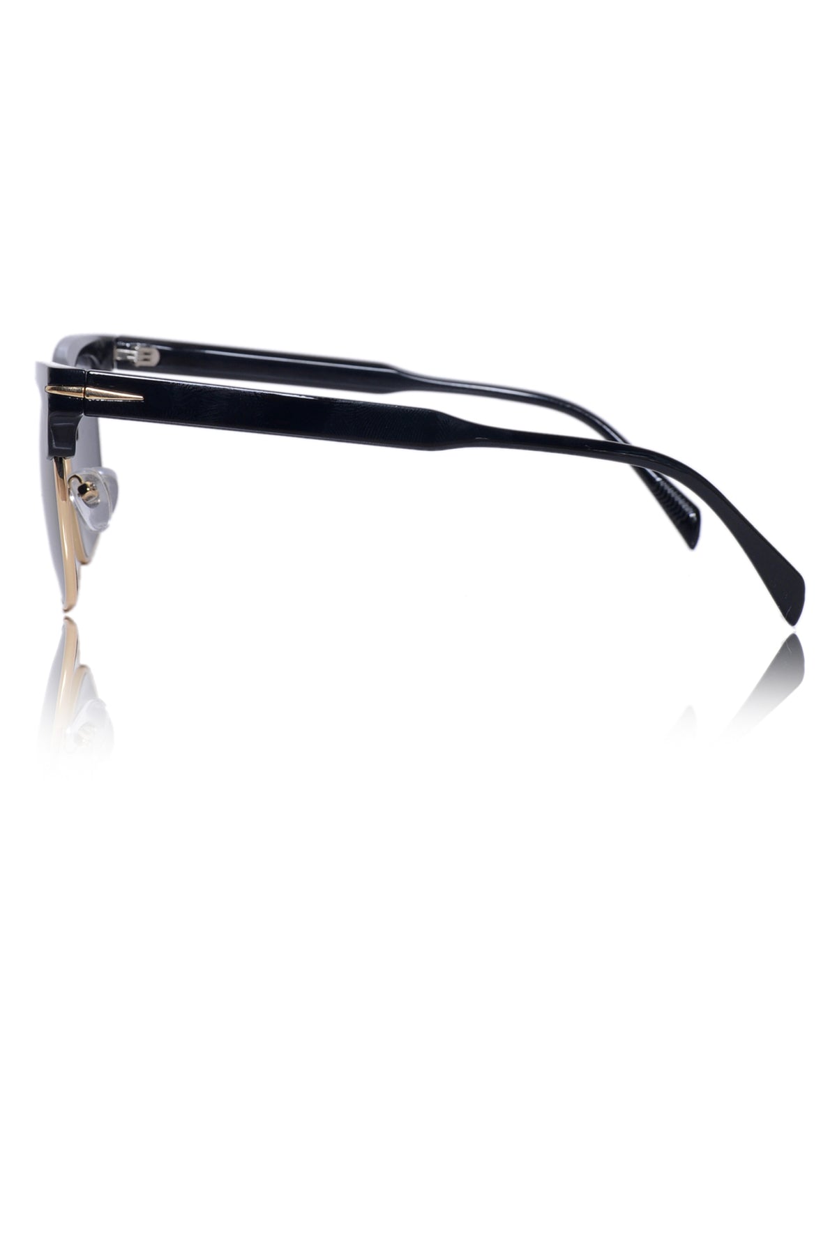 Legacy Clubmaster Sunglasses – UV400 Polarized (Black and Gold)