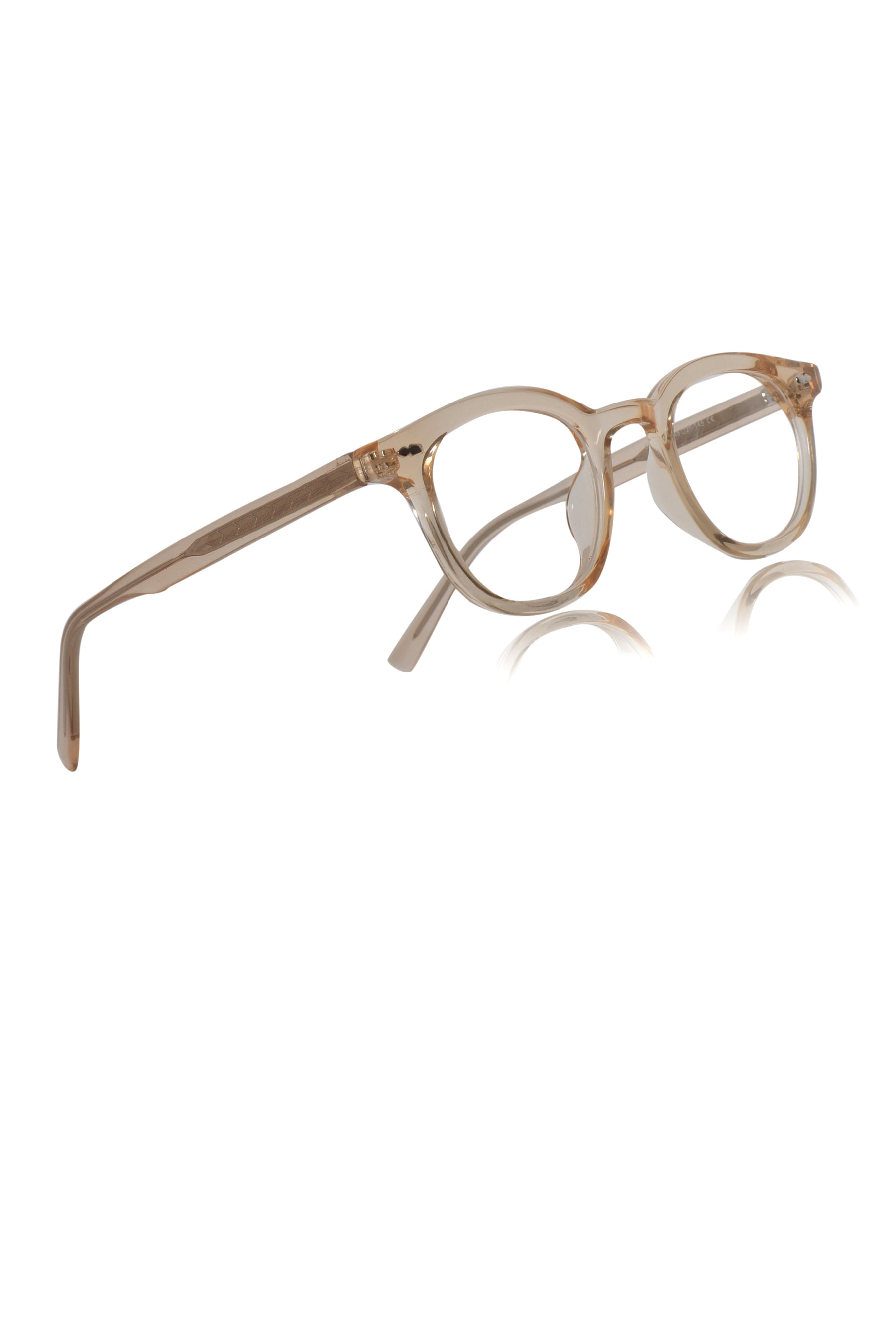 Color-Changing Eyewear Frames | Stylish Pure Acetate UV Protection Glasses | Lightweight & Durable Optical Frames for Men & Women (LIGHT BROWN-RED)
