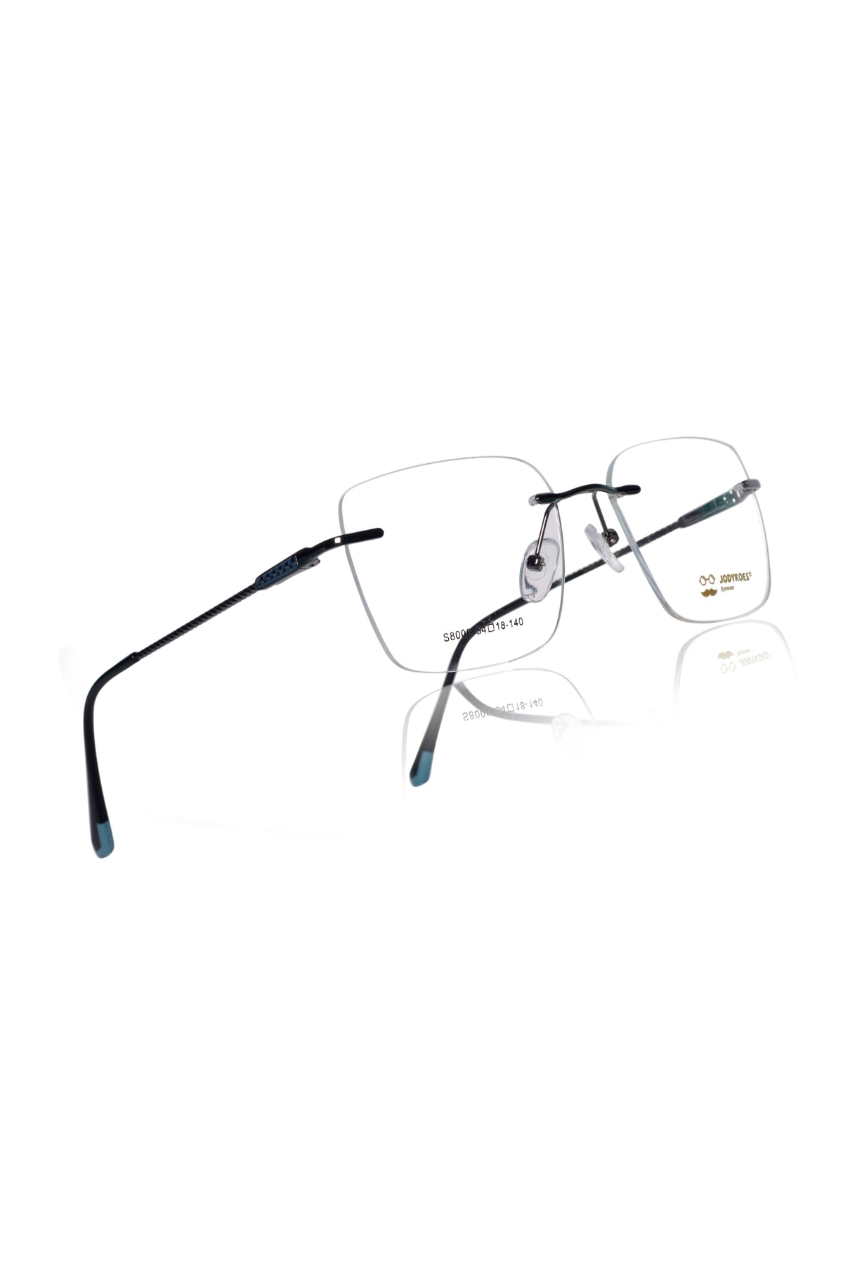 Square Signature Rimless Frame