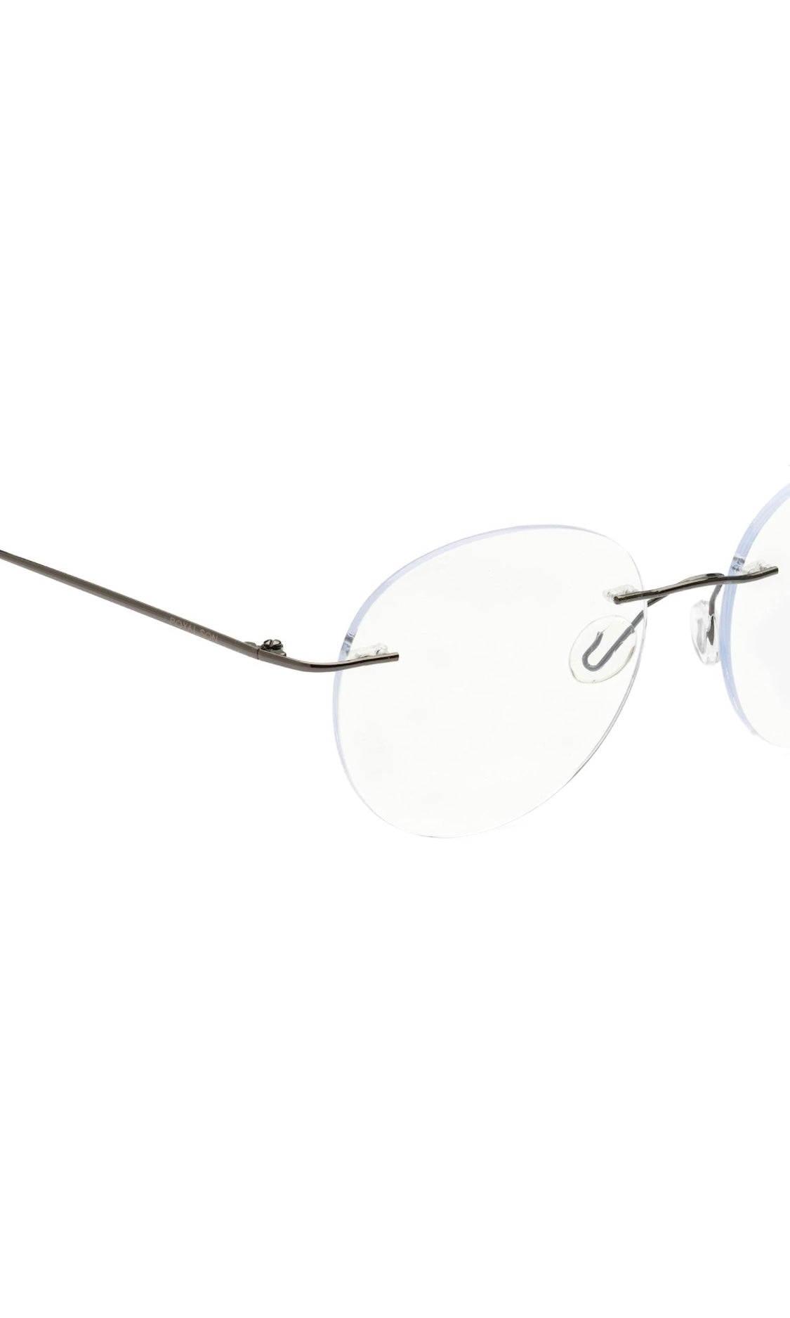 Round Signature Rimless Frame (Black)