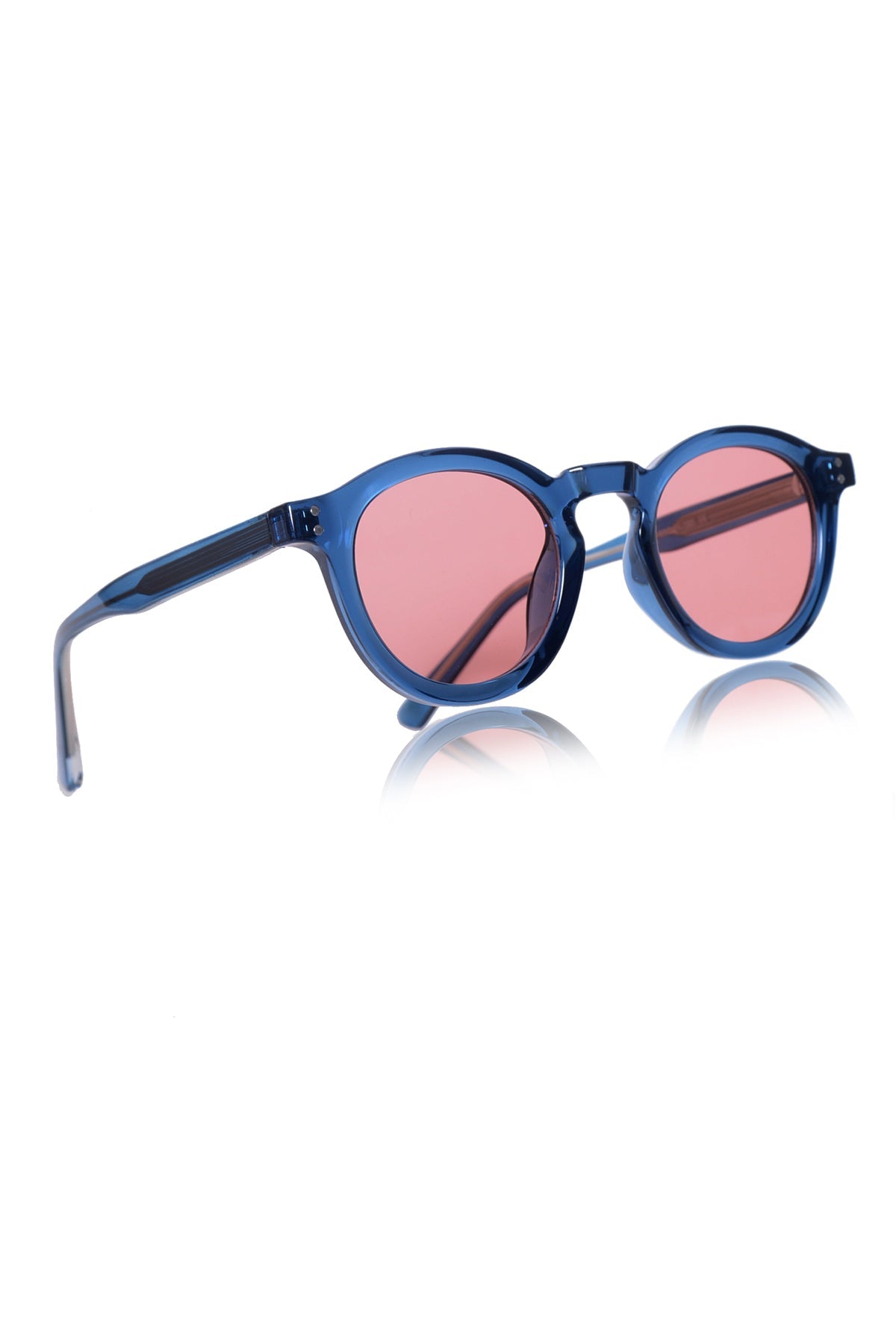 Legacy Round Sunglasses – UV400 Polarized (Blue Rose)