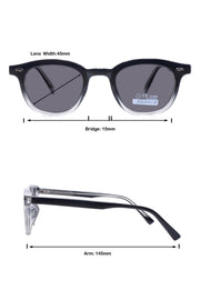 Legacy Round Sunglasses – UV400 Polarized (Crystal)