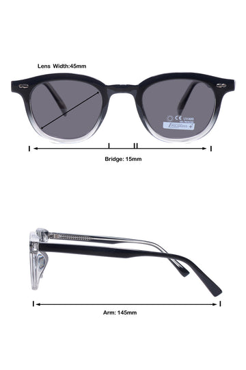 Legacy Round Sunglasses – UV400 Polarized (Crystal)