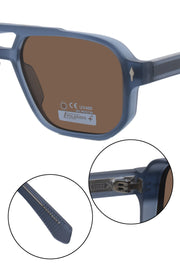 Legacy Aviator Sunglasses – UV400 Polarized (Blue)