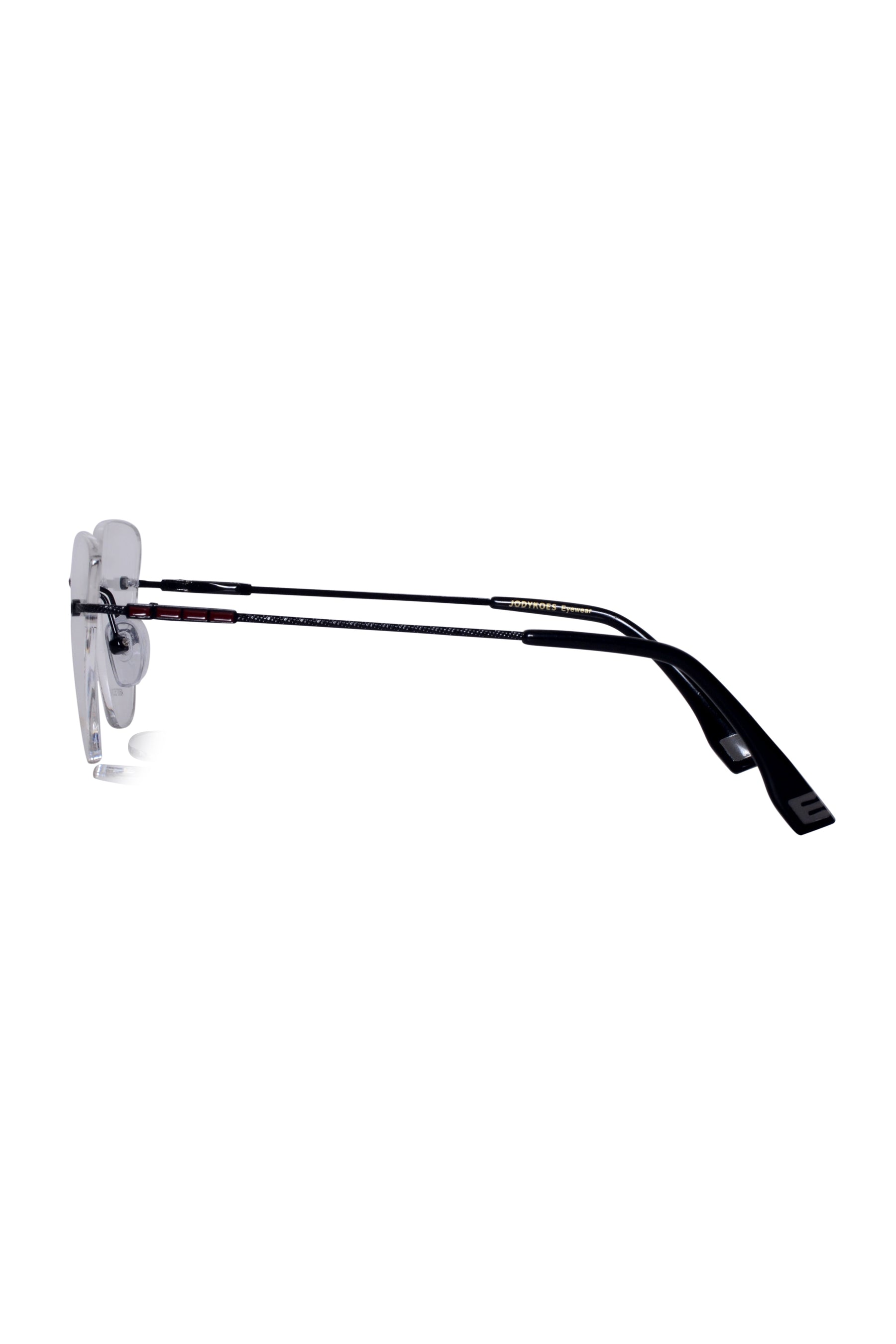 Cat Eye Signature Rimless Frame (Black)