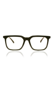 Colour Frame Series: Stylish Square Spectacle Frames with Blue Ray Protection and Anti-Glare Glasses for Men and Women (Green)