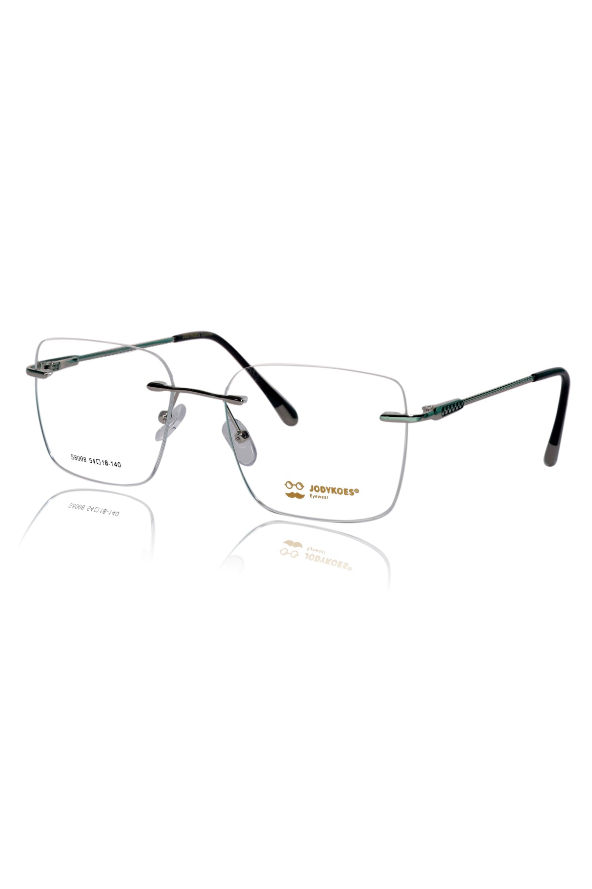 Square Signature Rimless Frame