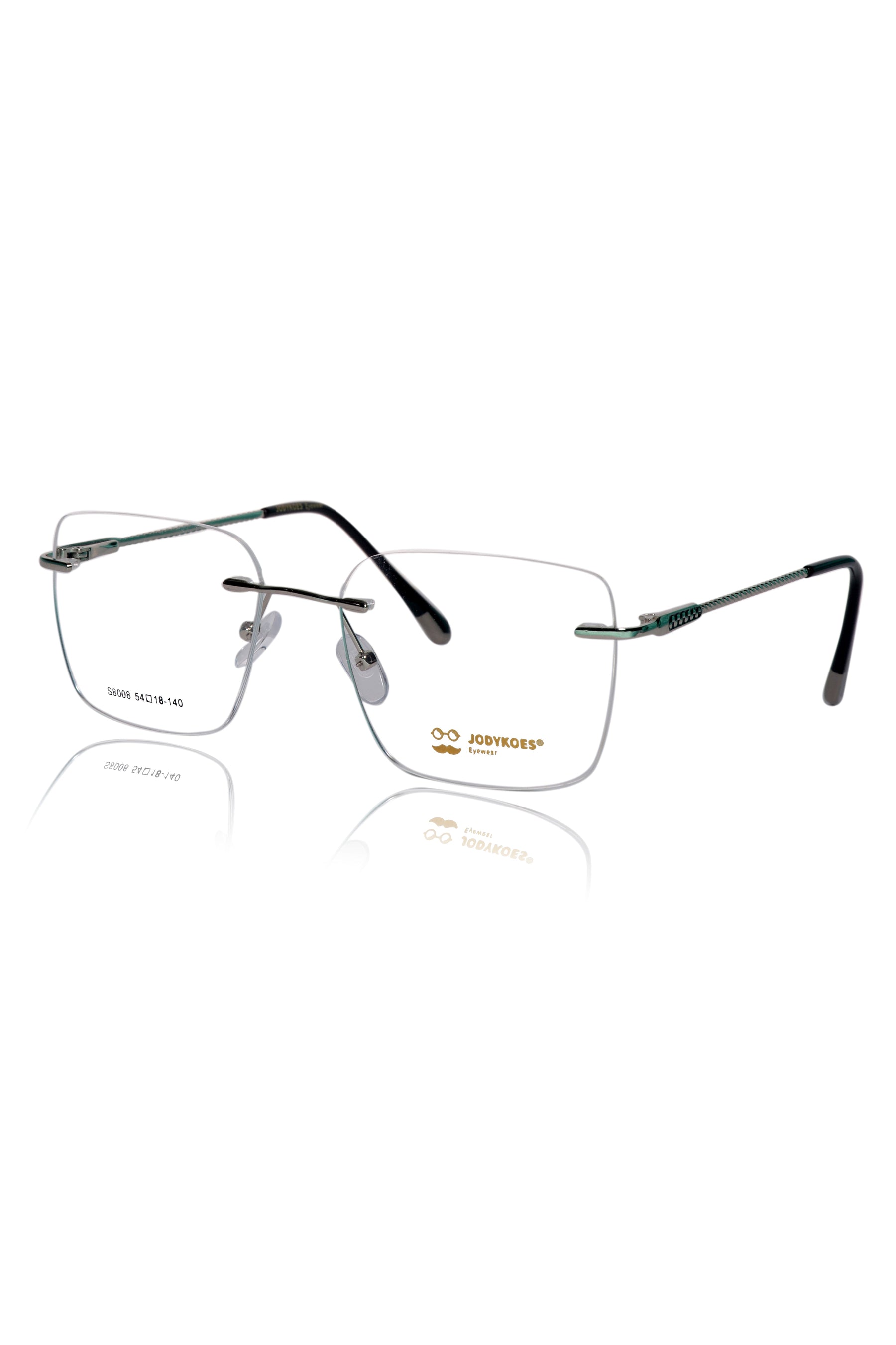 Square Signature Rimless Frame