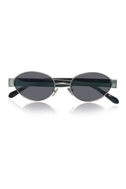 Legacy Metal Oval Sunglasses – UV400 Polarized (Silver)