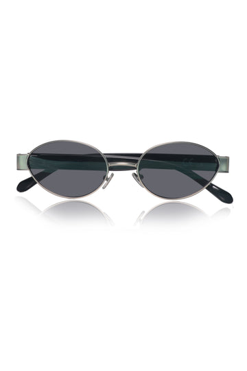 Legacy Metal Oval Sunglasses – UV400 Polarized (Silver)