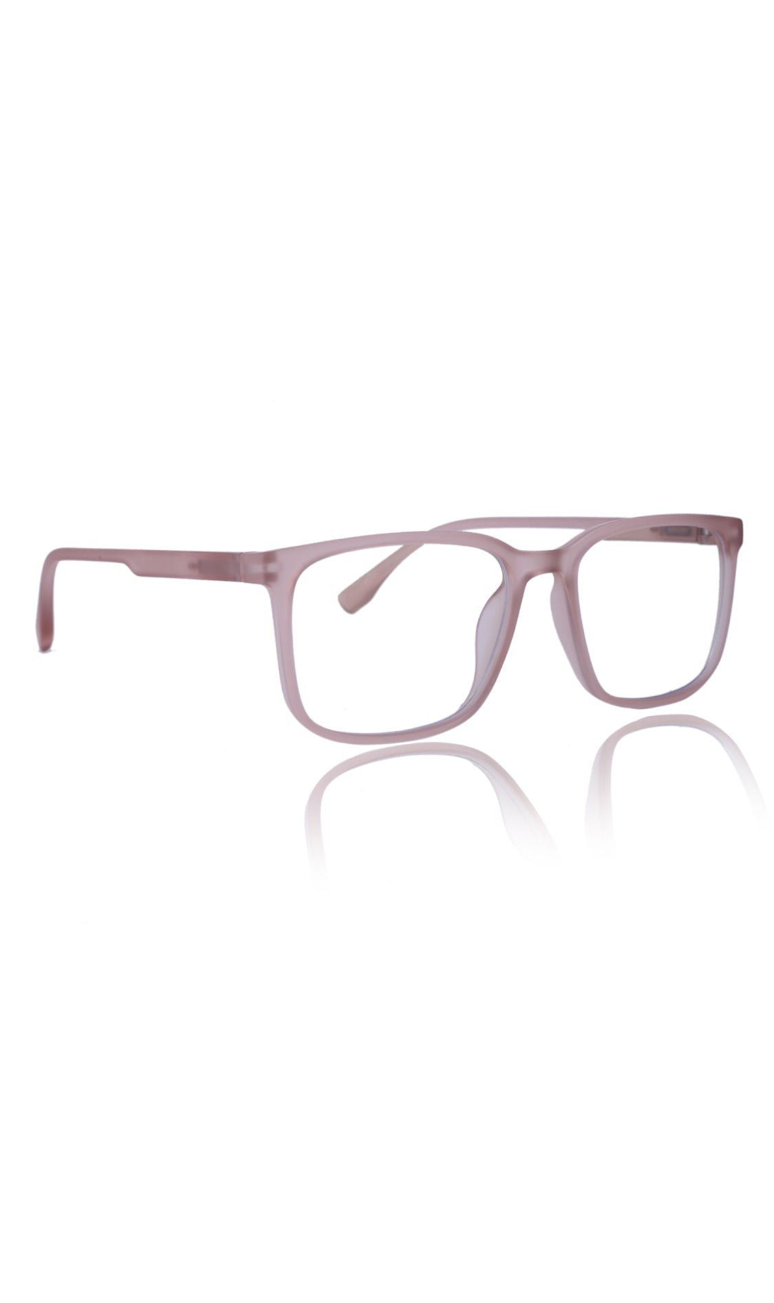 Colour Series : Vibrant colours eyewear rectangle frames with anti glare and blue filter eyeglasses for men and women (Peach Rose)