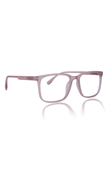 Colour Series : Vibrant colours eyewear rectangle frames with anti glare and blue filter eyeglasses for men and women (Peach Rose)