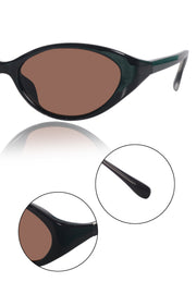 Legacy Cat Eye Sunglasses – UV400 Polarized (Brown)