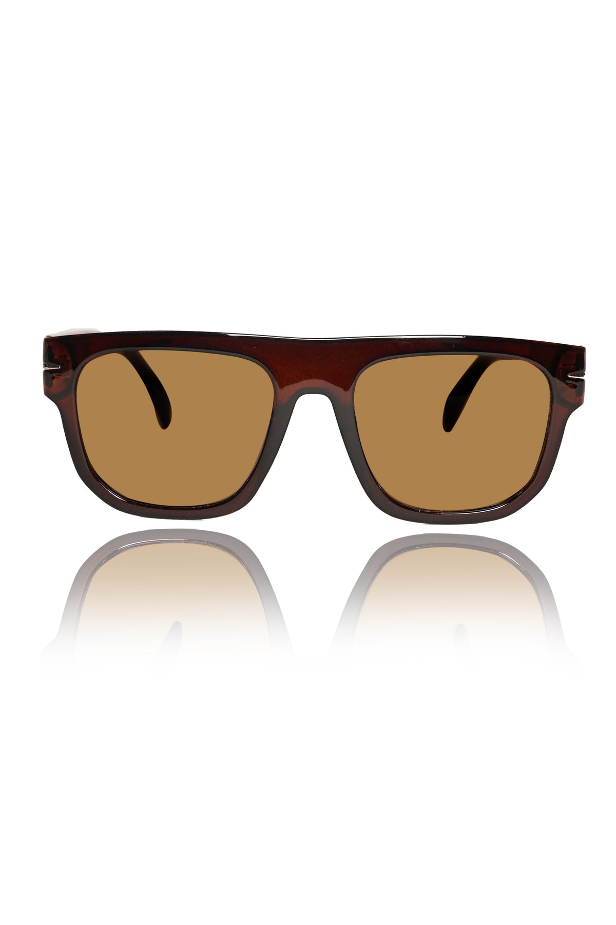 Series Obsession : Premium Square Pure Acetate Sheet Designer Fashionable Sunglasses Eyewear Shades For Men and Women With UV Protection Eyeglasses Frame (Brown)