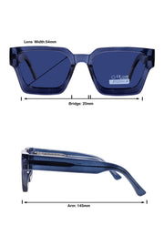 Legacy Square Sunglasses – UV400 Polarized (Blue)