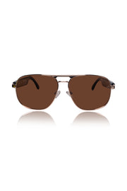 Jodykoes Square Smart Sunglasses with Speaker and Voice Assistant (Brown)