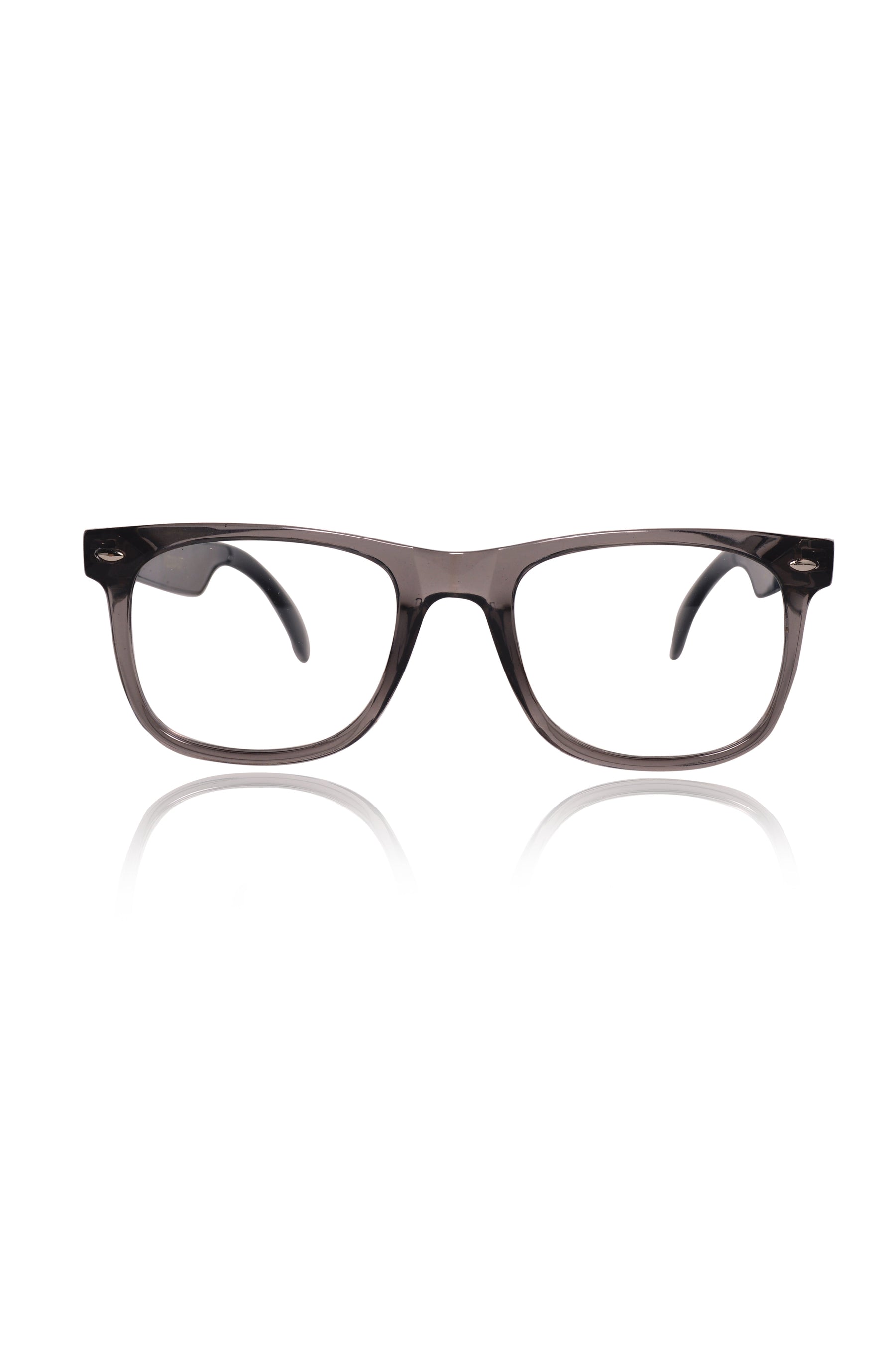 Jodykoes Square Smart Glasses with Speaker and Voice Assistant (Brown)