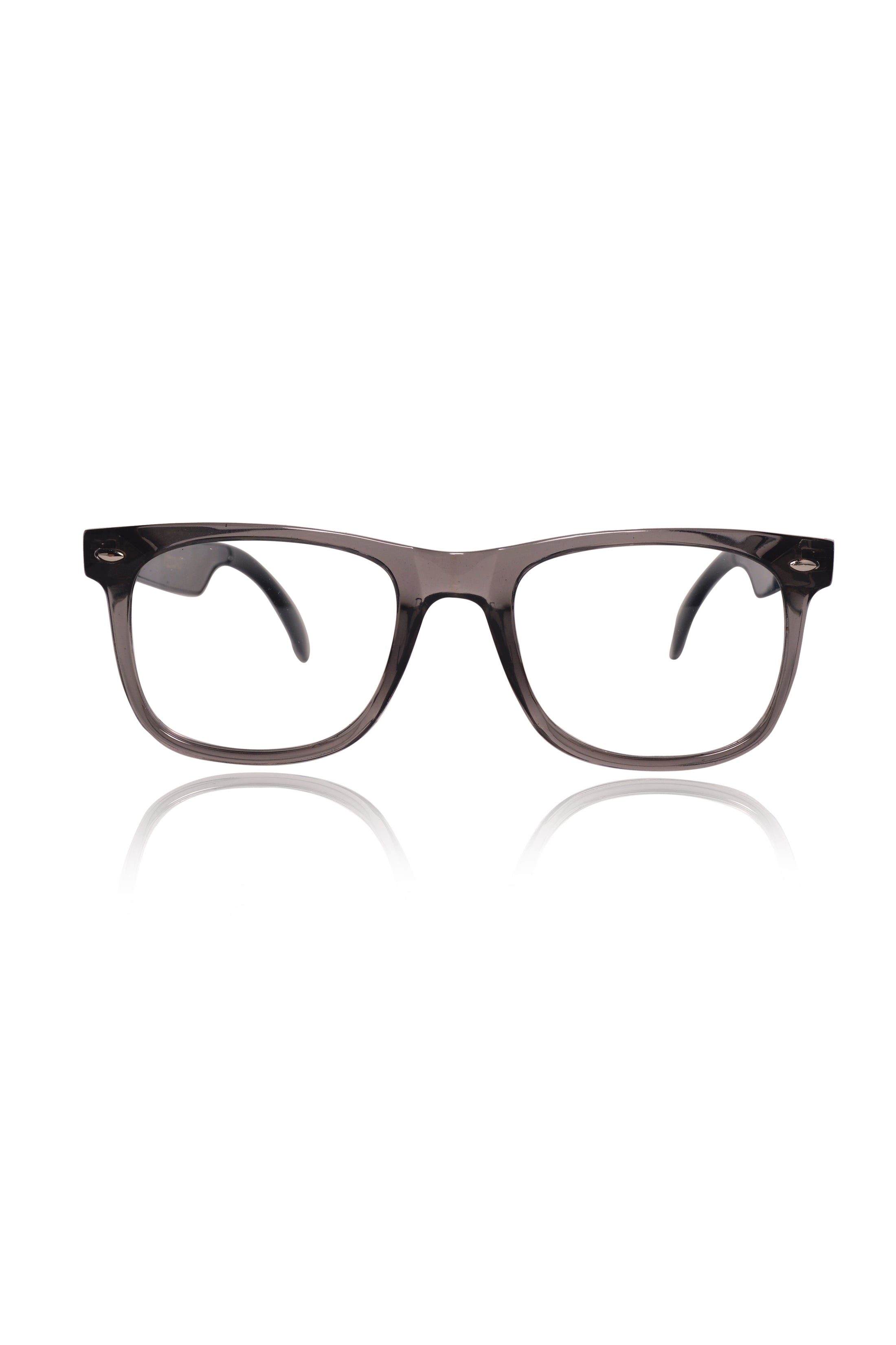 Jodykoes Square Smart Glasses with Speaker and Voice Assistant (Brown)