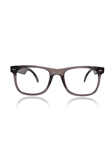 Jodykoes Square Smart Glasses with Speaker and Voice Assistant (Brown)