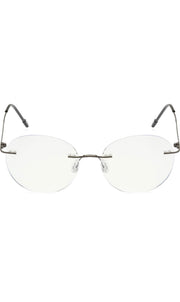 Round Signature Rimless Frame (Black)