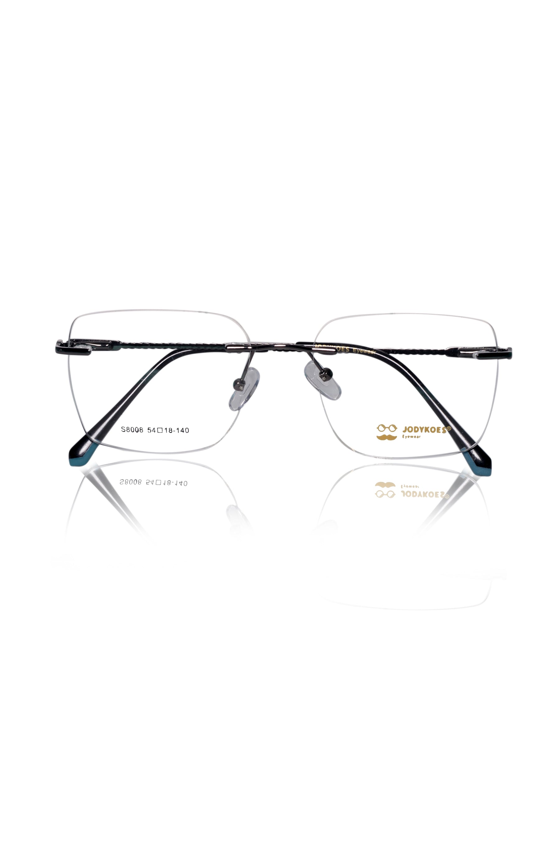 Square Signature Rimless Frame