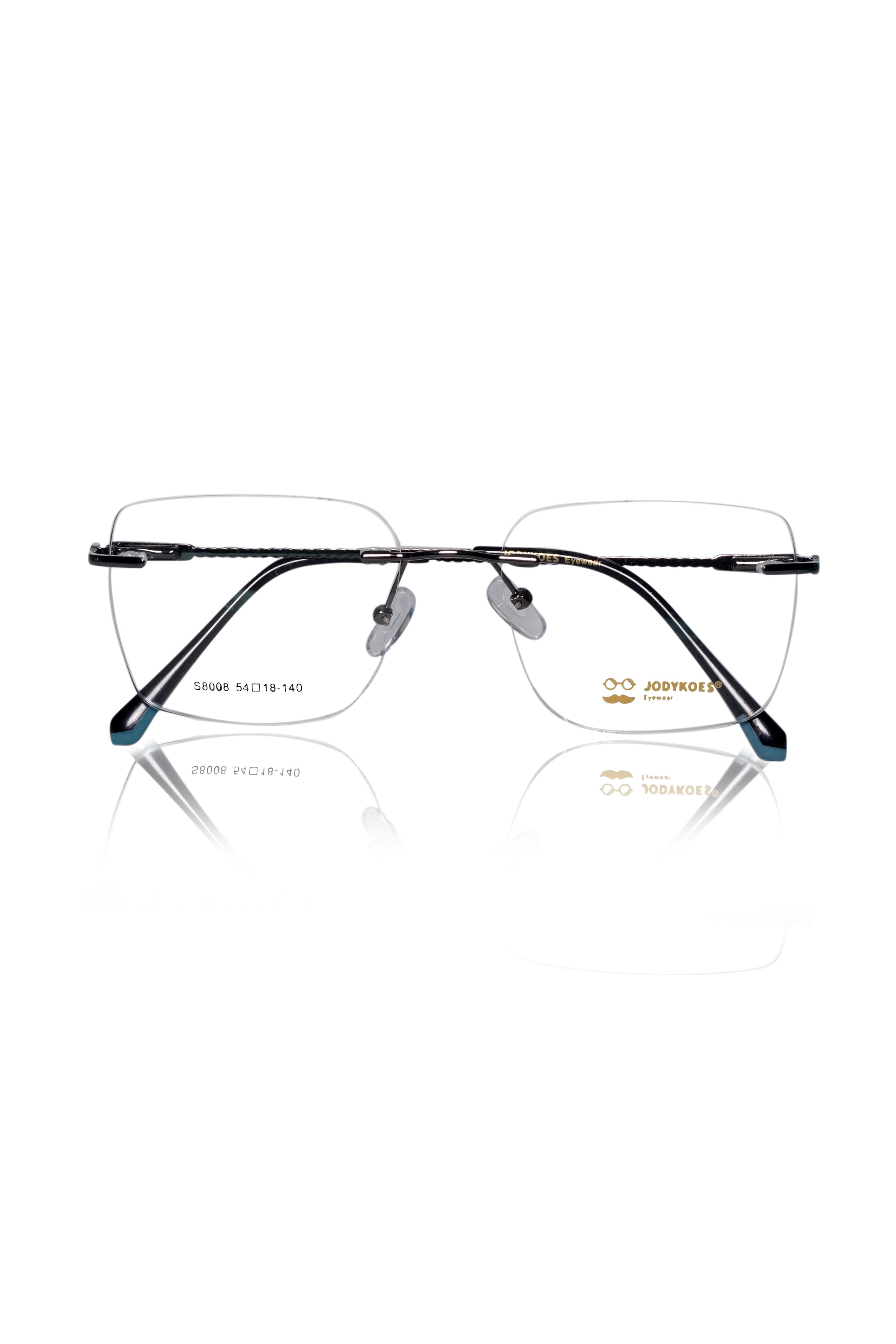 Square Signature Rimless Frame