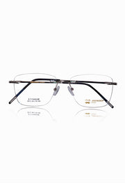 Square Signature Rimless Frame (Blue)