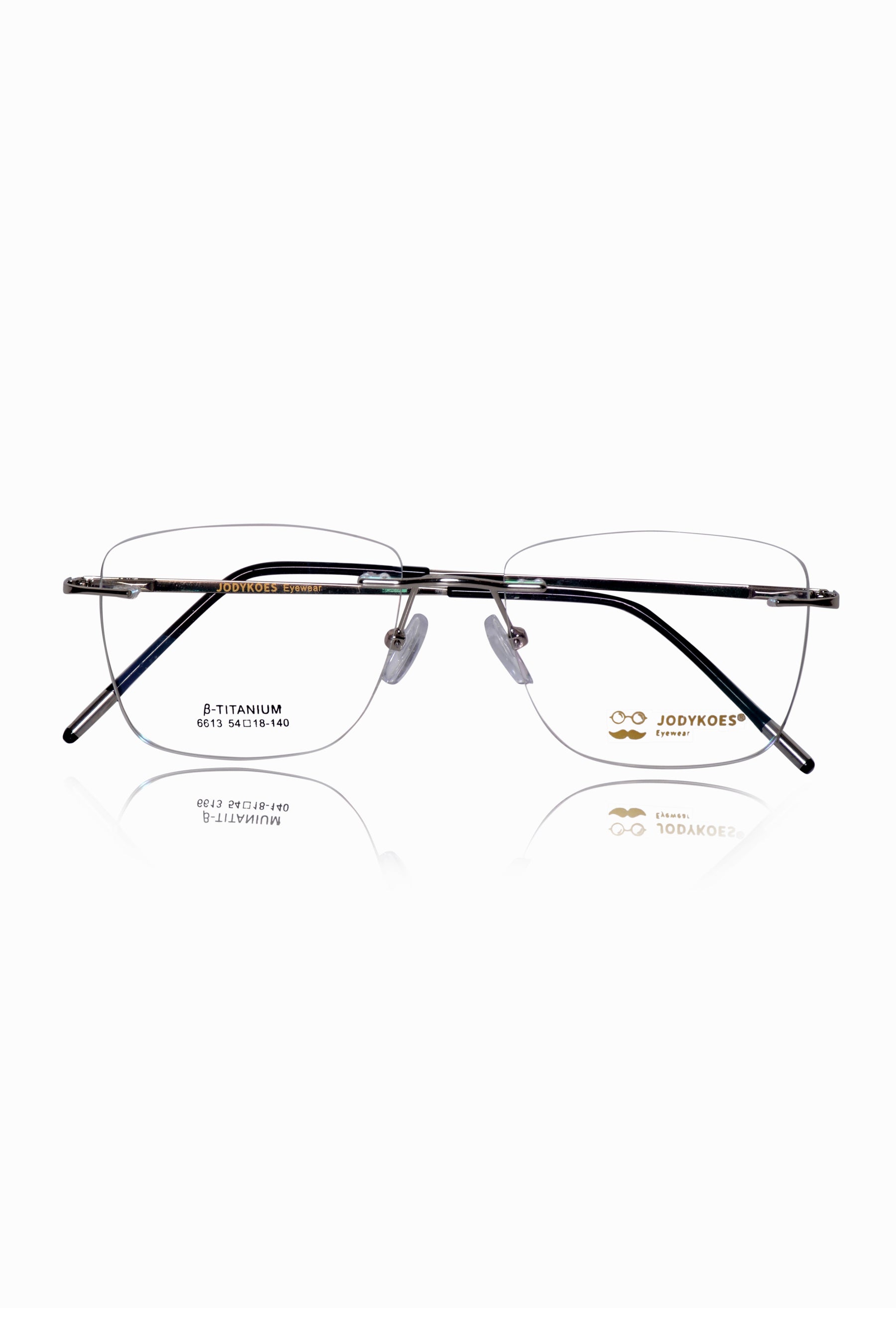 Square Signature Rimless Frame (Blue)