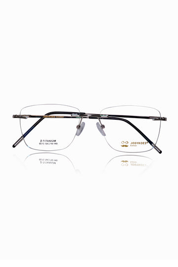 Square Signature Rimless Frame (Blue)