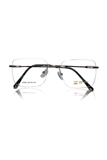 Square Signature Rimless Frame