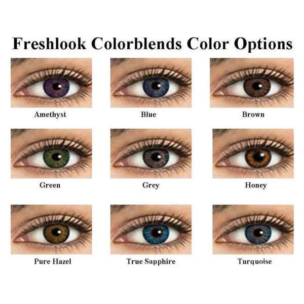 FRESHLOOK MONTHLY COLOR BLENDS CONTACT LENS (2 LENS) - PURE HAZEL