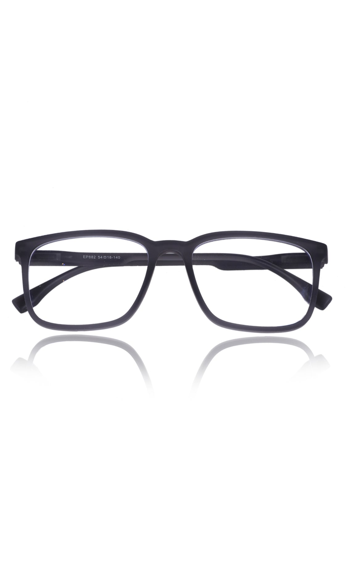 Colour Series : Vibrant colours eyewear rectangle frames with anti glare and blue filter eyeglasses for men and women (Opaque Black)