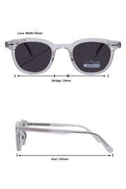 Legacy Round Sunglasses – UV400 Polarized (Dust)