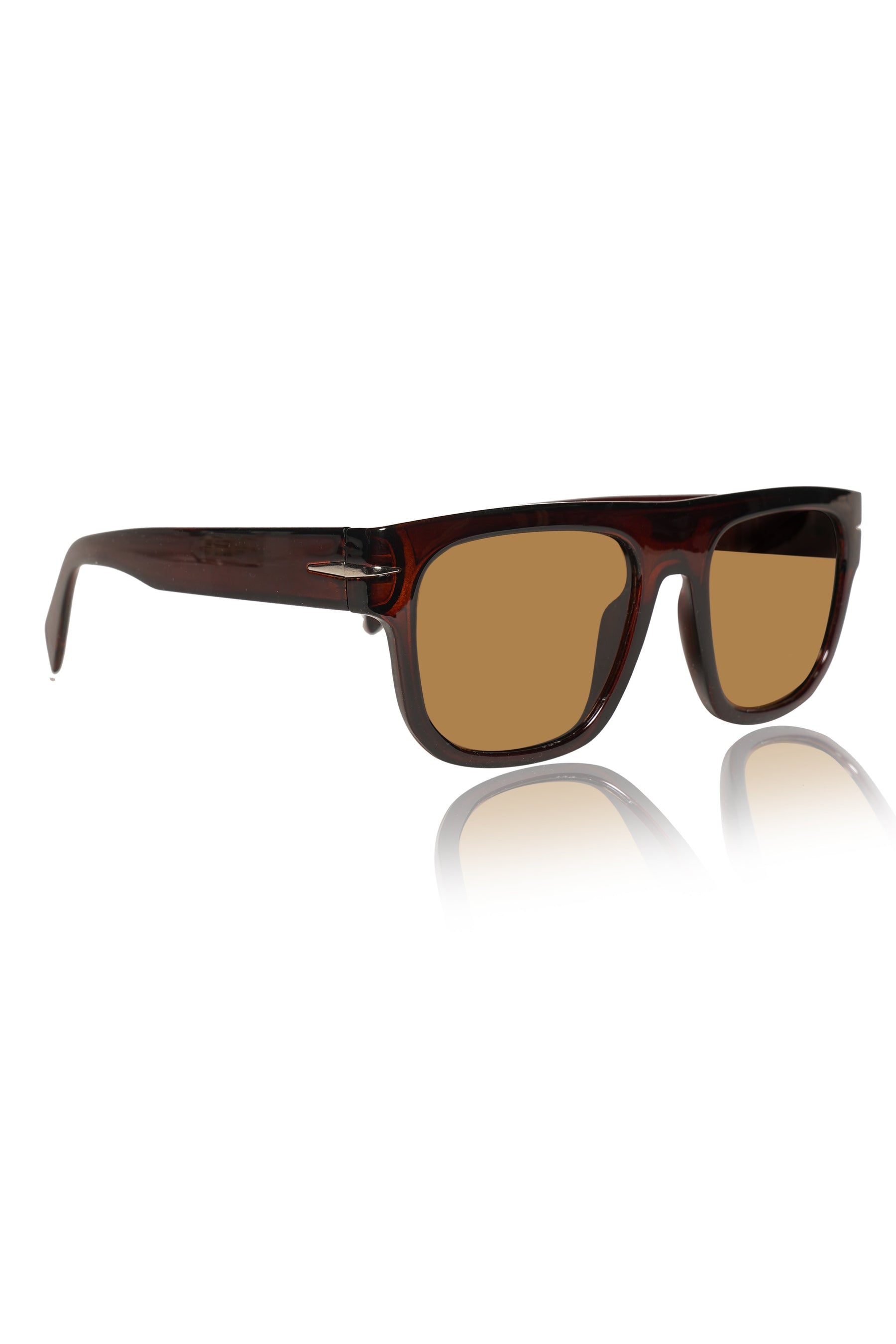 Series Obsession : Premium Square Pure Acetate Sheet Designer Fashionable Sunglasses Eyewear Shades For Men and Women With UV Protection Eyeglasses Frame (Brown)