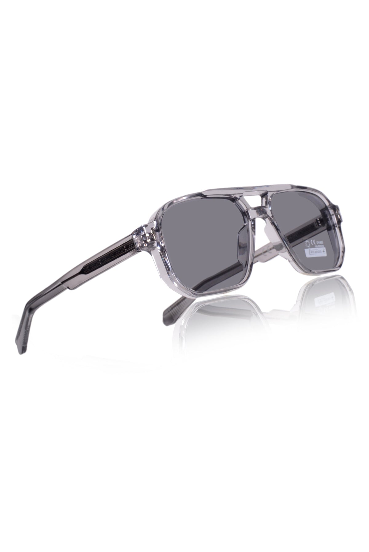 Legacy Aviator Sunglasses – UV400 Polarized (Crystal Gray)