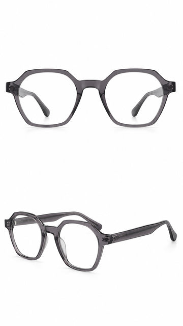 Smoke Grey Stylish Glasses Frame