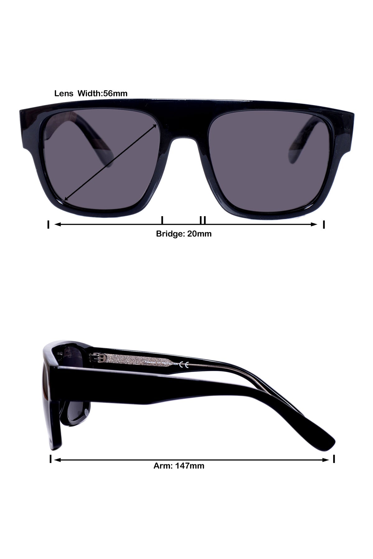 Legacy Square Sunglasses – UV400 Polarized