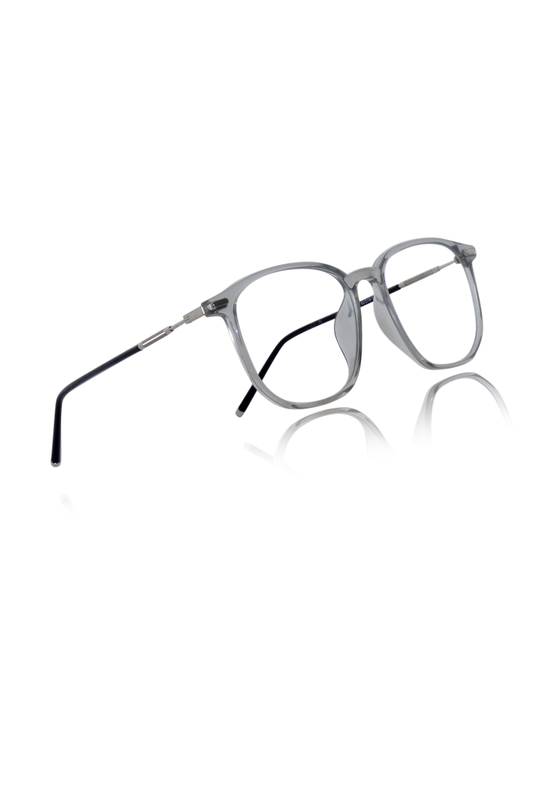 Color-Changing Eyewear Frames | Stylish Pure Acetate UV Protection Glasses | Lightweight & Durable Optical Frames for Men & Women (TRANSPARENT-GRAY)