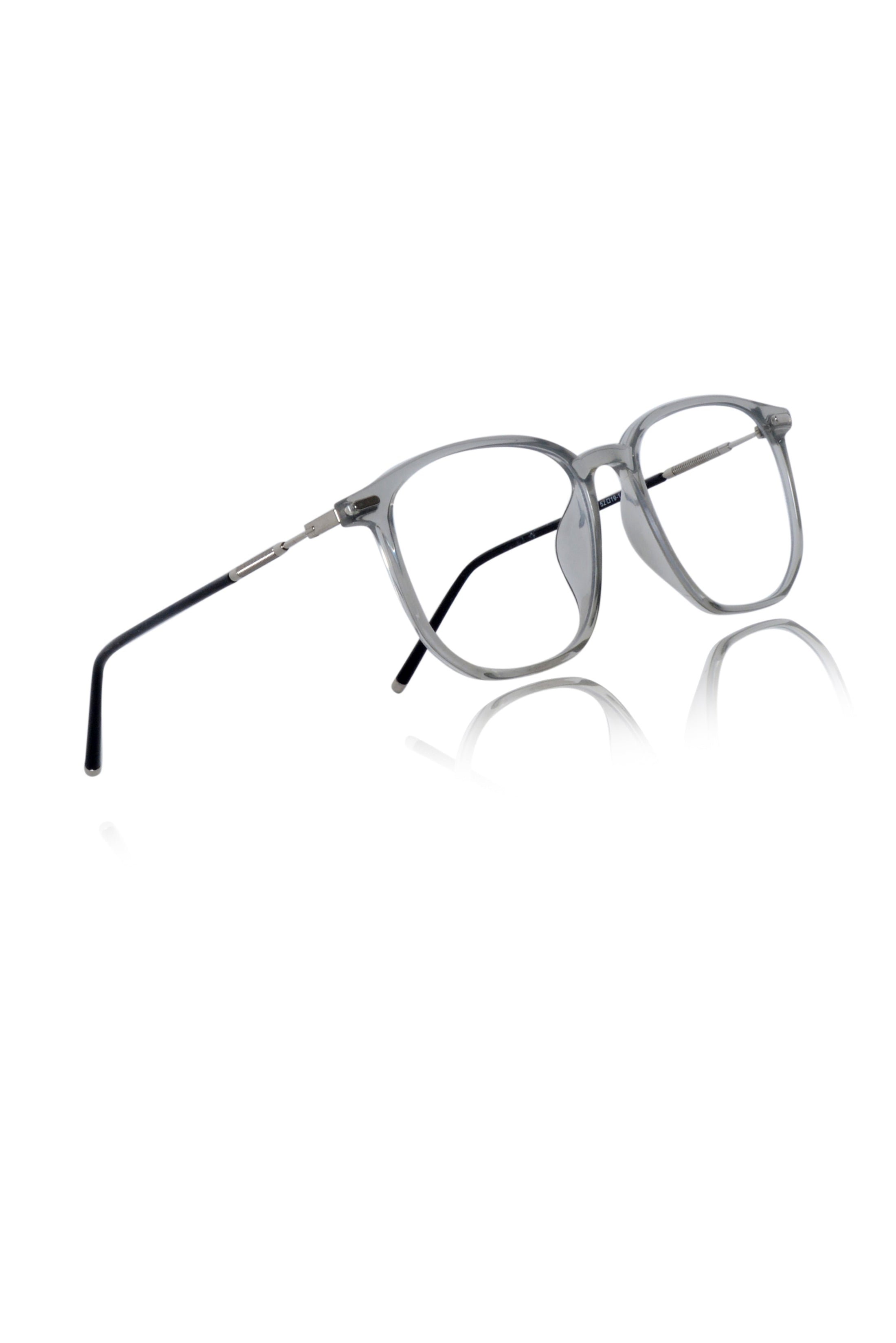 Color-Changing Eyewear Frames | Stylish Pure Acetate UV Protection Glasses | Lightweight & Durable Optical Frames for Men & Women (TRANSPARENT-GRAY)