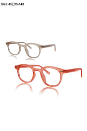 Color-Changing Eyewear Frames | Stylish Pure Acetate UV Protection Glasses | Lightweight & Durable Optical Frames for Men & Women (LIGHT BROWN-RED)