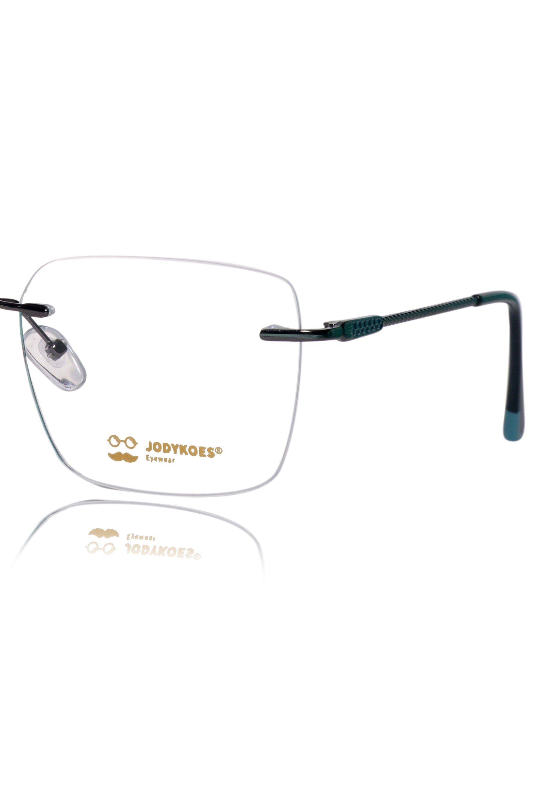Square Signature Rimless Frame